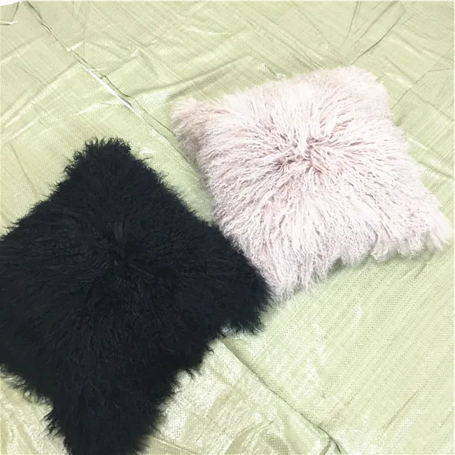 Роскошный мягкий шерстяной чехол для подушки из овечьей кожи