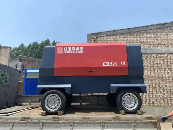 460cfm pneumatic jack hammer diesel mobile screw air compressor price