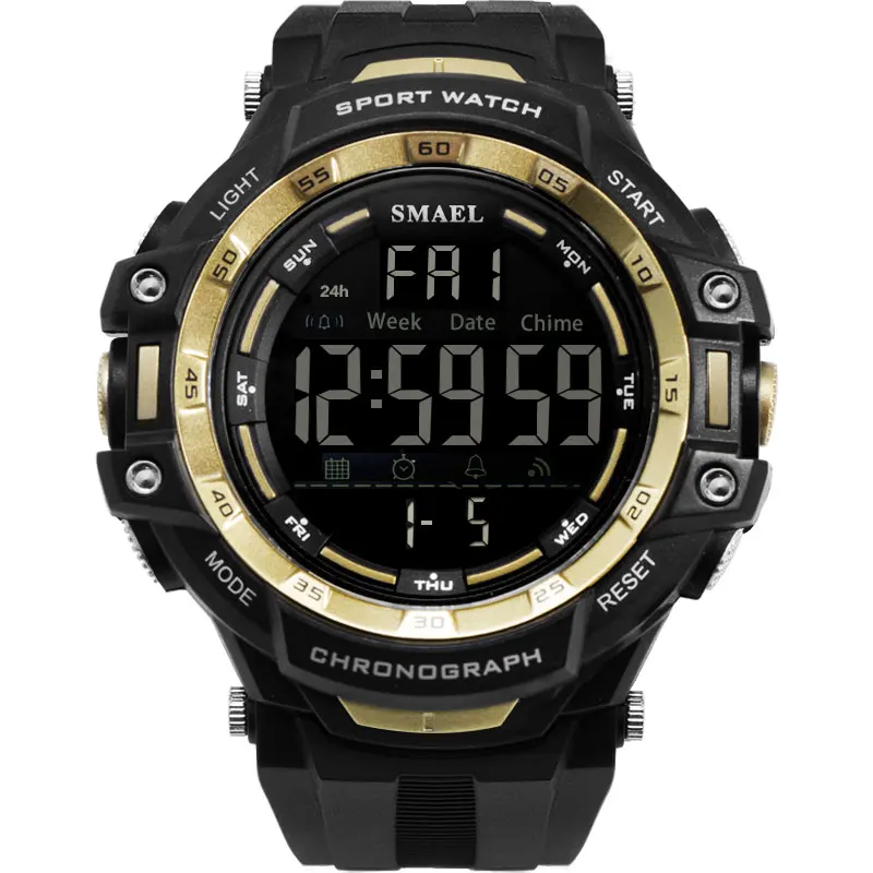 relogio SMAEL 1350 watches digital display led men waterproof custom sports watch