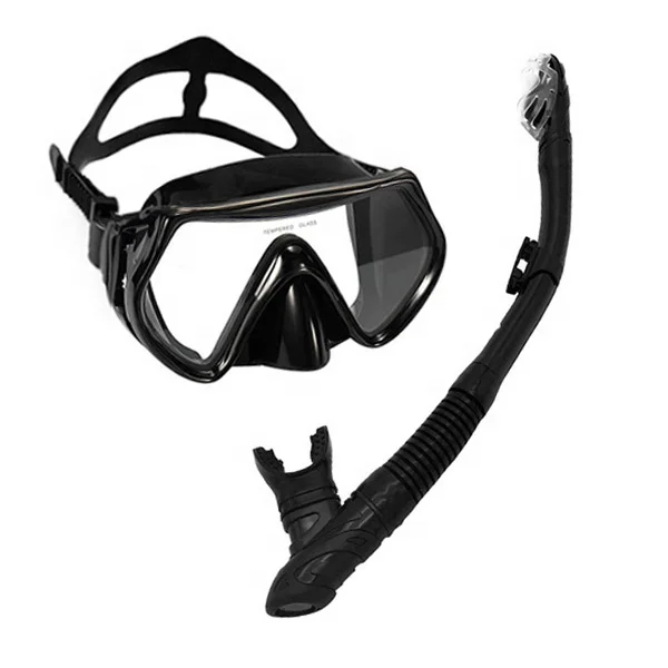 Оптовая продажа, маска и набор для подводного плавания, силиконовый мундштук из ПВХ, снаряжение для подводного плавания