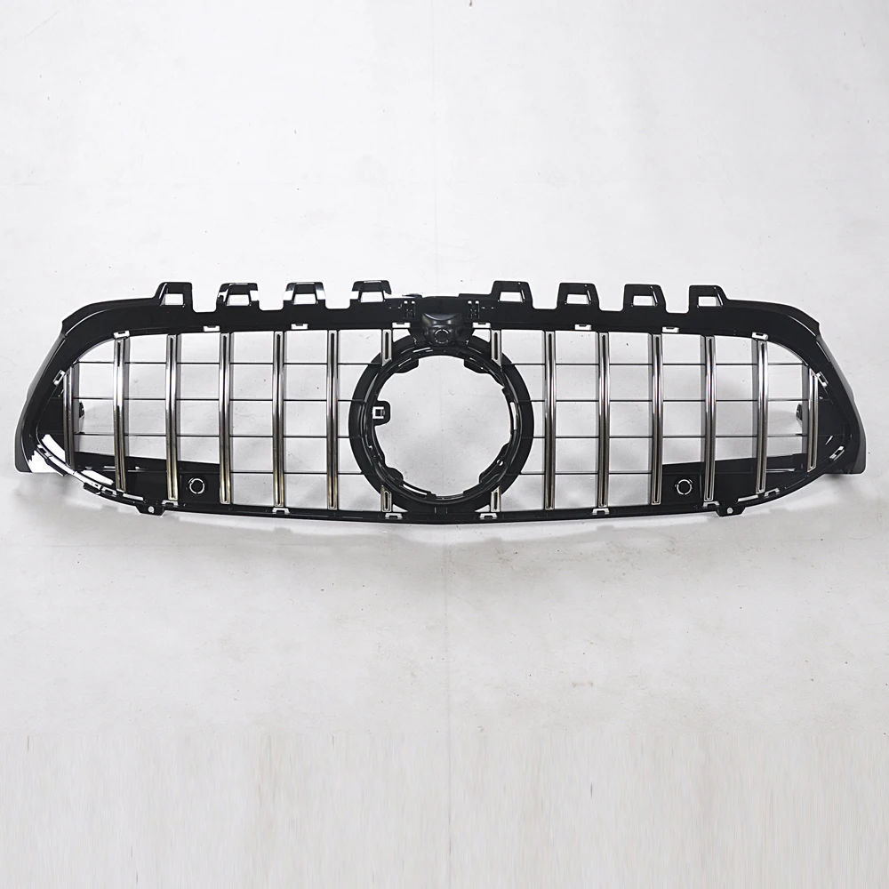 High-end version A-Class 2019 GT AMG Diamonds style black Silver chrome front bumper front grille for Mercedes BENZ W177
