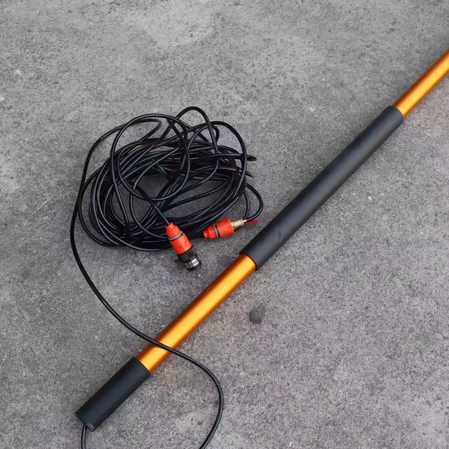 4-14FT 1.2-4.25 Meters Water Fed Telescopic Portable Light Weight Aluminum Extension Pole with Soap Dispenser