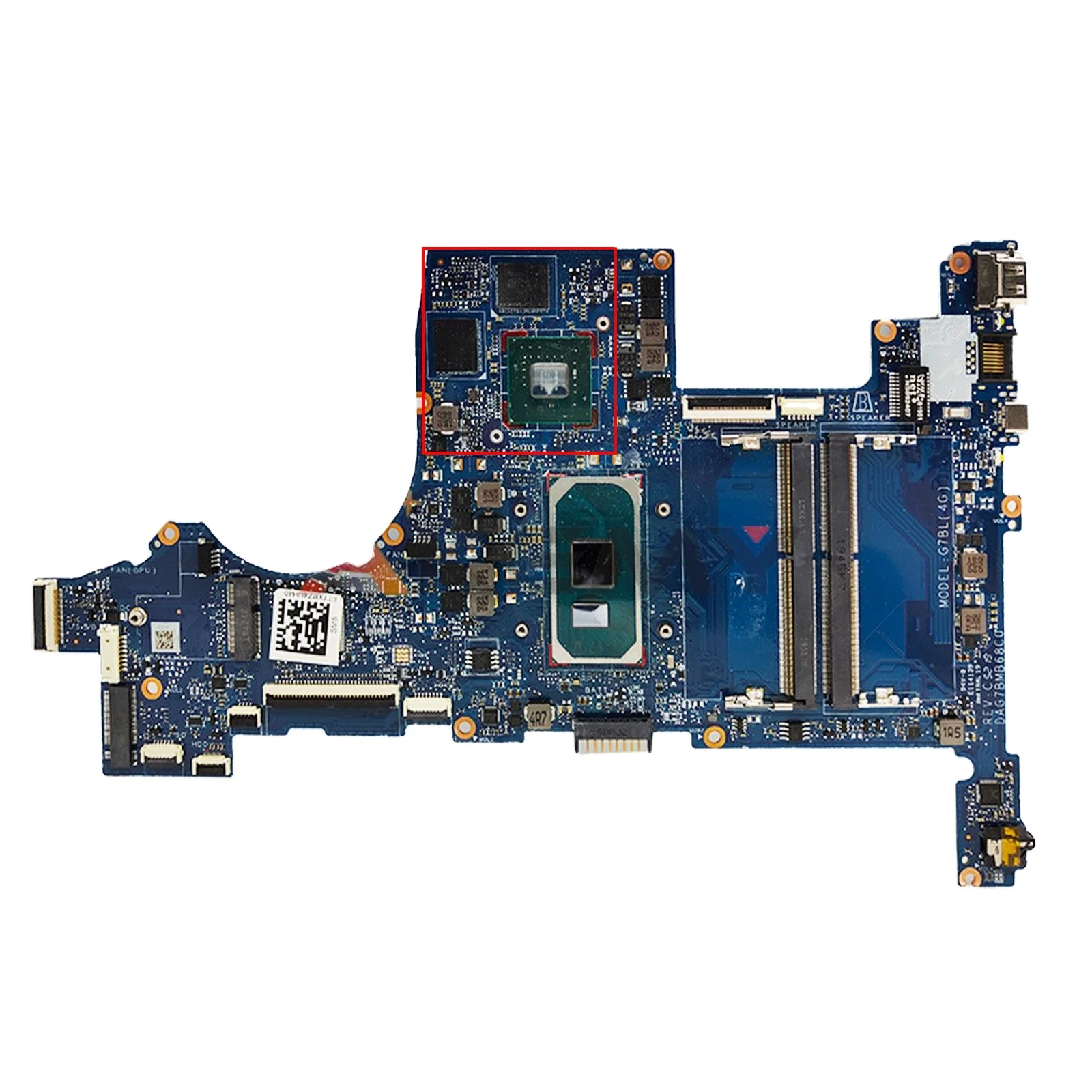 DAG7BMB68C0 Laptop Motherboard For Hp Pavilion 15-CS Mainboard i5 i7 10th Gen CPU+MX250 4G L67285-601 Used Working Good