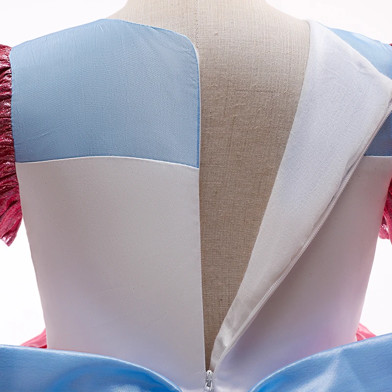 New Girl Rainbow Unicorn Dress For Kids Embroidery Ball Gown Baby Girl Princess Birthday Dresses Party Costume Children Clothing