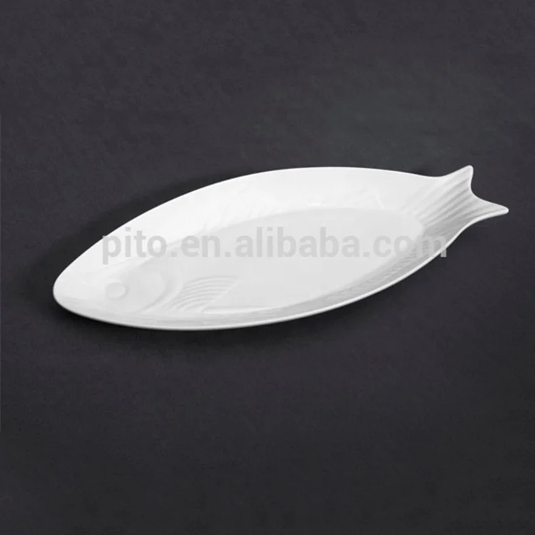 wholesale fish shape porcelain plates