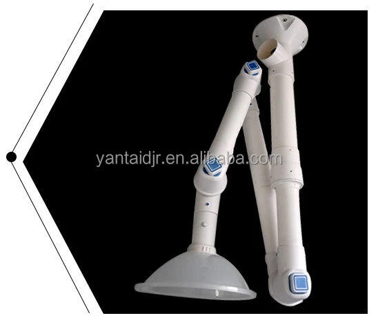china furniture supplier Wall Mounted Flexible Dental Use Smoke Suction Arm universal Extraction Fume Exhaust Hood