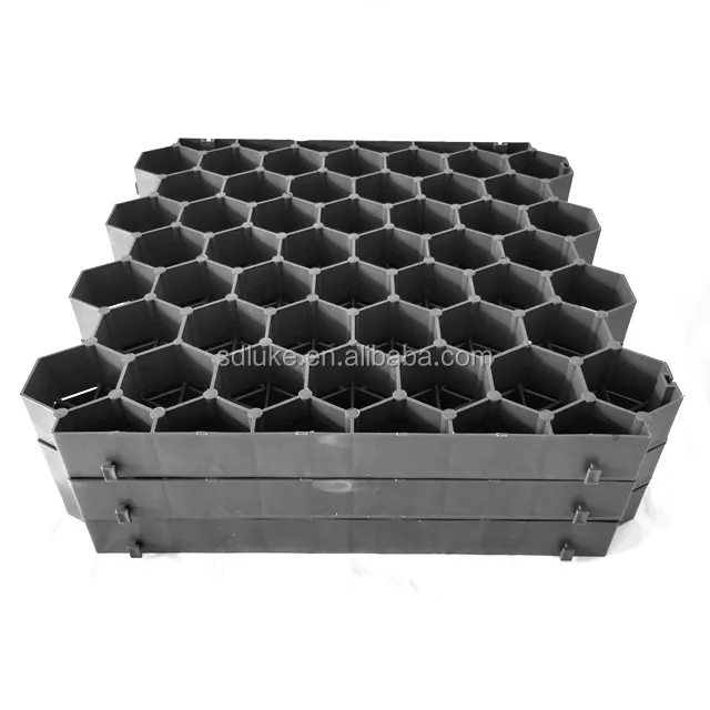 Factory wholesale HDPE Honeycomb plastic grass paver grid driveway mat grass planting paving grid