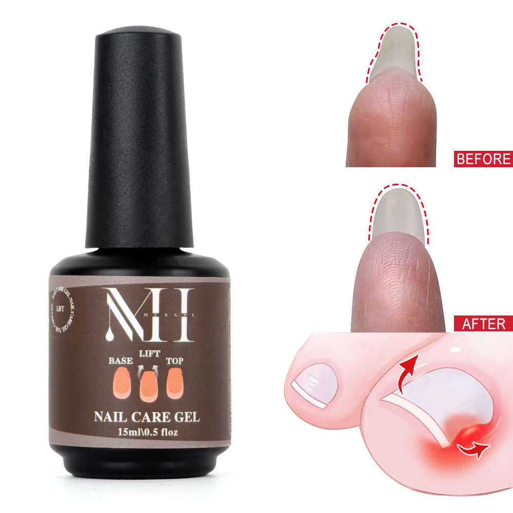 Menghe hema free acrylic silica transparent poly nail repair gel hard nail builder extension gel for C curve