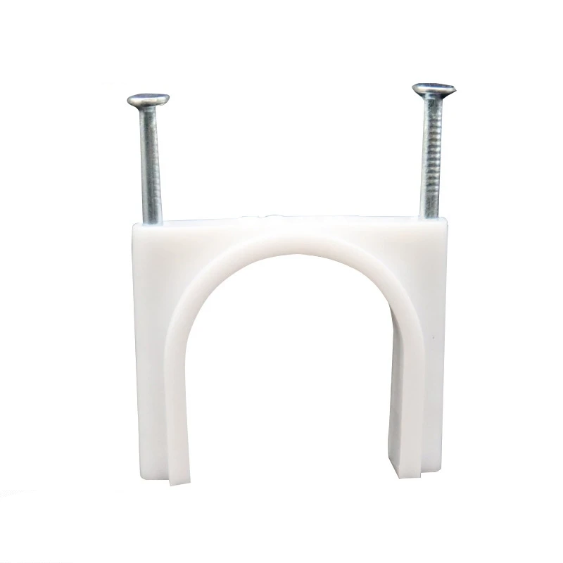 Electrical Wiring Accessories White 18mm Ethernet Nail Large Cable Clips