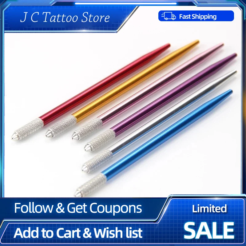 Tattoo Microblading Pen Manual Microblade Needle Holder Fog Eyebrow Tattoo Pen Handmade Embroidery Permanent Makeup Tool