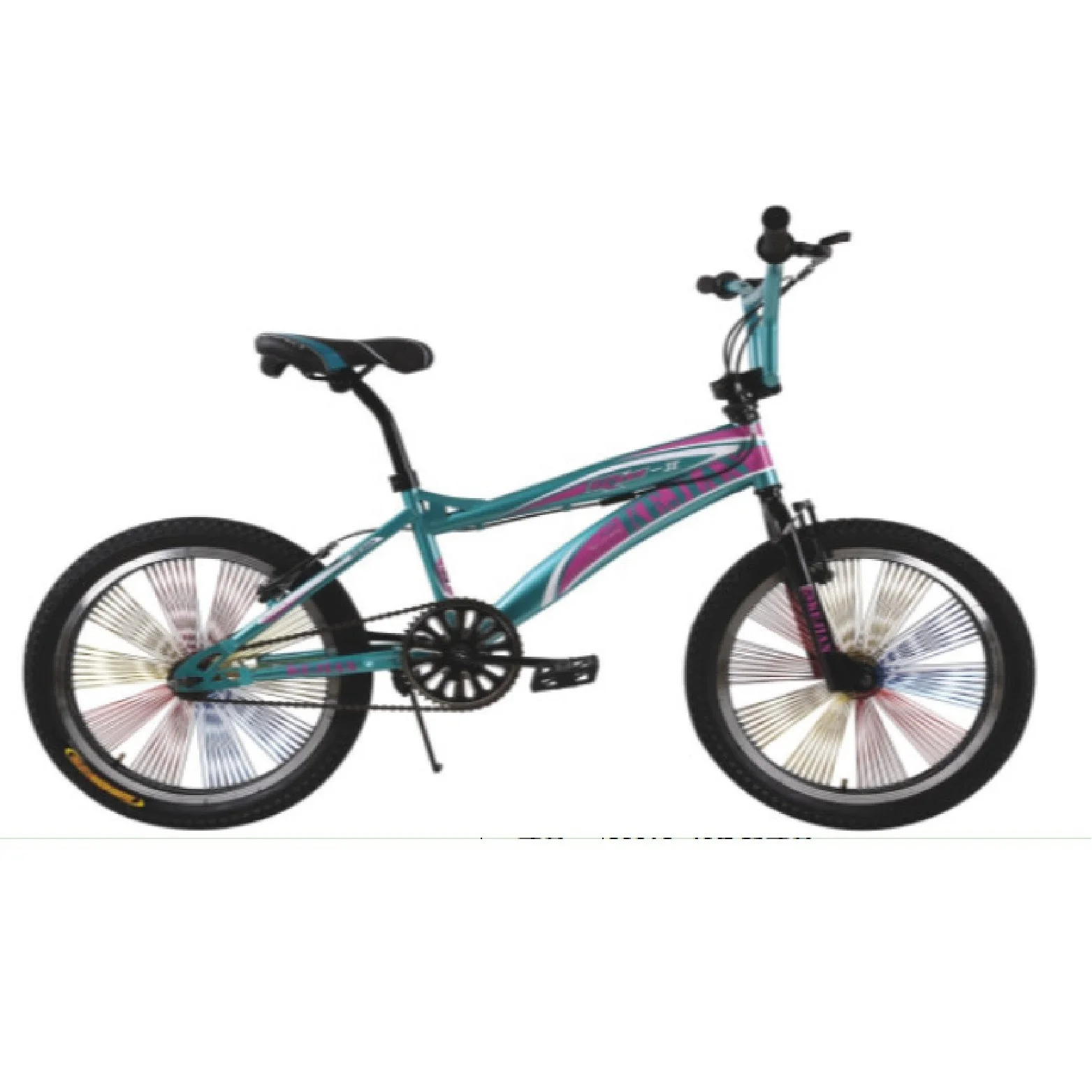 Original BMX Bikes 20-Inch Street Freestyle Bicycle Hi-Ten Steel Alloy V-Brake Frame Single Speed Double V Brake System Bead