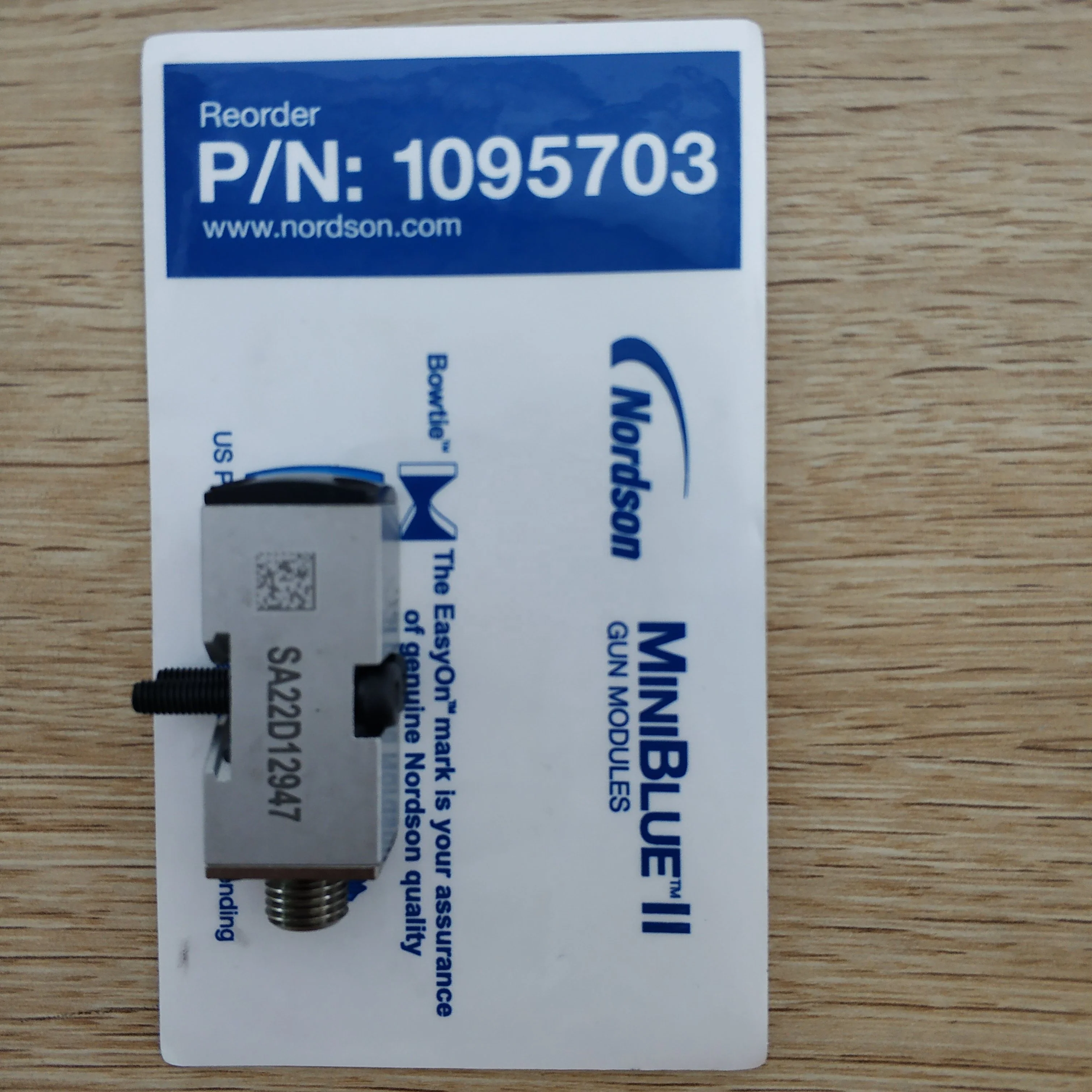 Клапан клея для распыления Nordson MINI blue gun модули 1095703