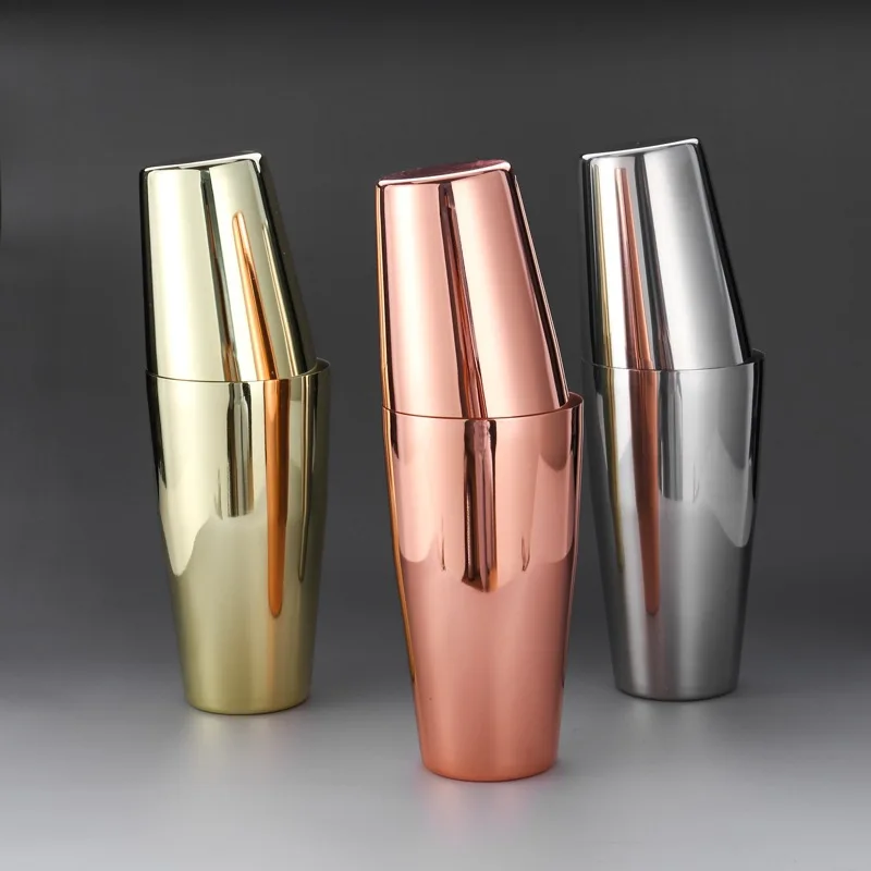 Professional Bar Shaker Boston Shaker Mixer Basic Tool Weighted Shake Metal Can Cocktail Shaker