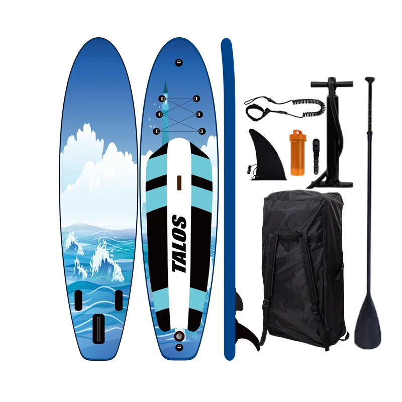 High quality OEM new design wooden inflatable sup board fishing single double stand up paddle board