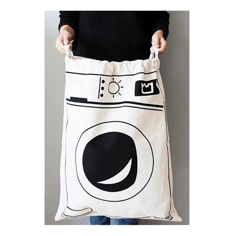 High Quality Custom Wholesale 100% Organic Cotton Canvas Laundry Bag