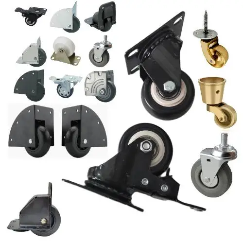 Flight Case Accessories 3 Inch Black Iron Internal Wheel Trolley Case Wheel External Wheel Hidden Edging Caster in Stock