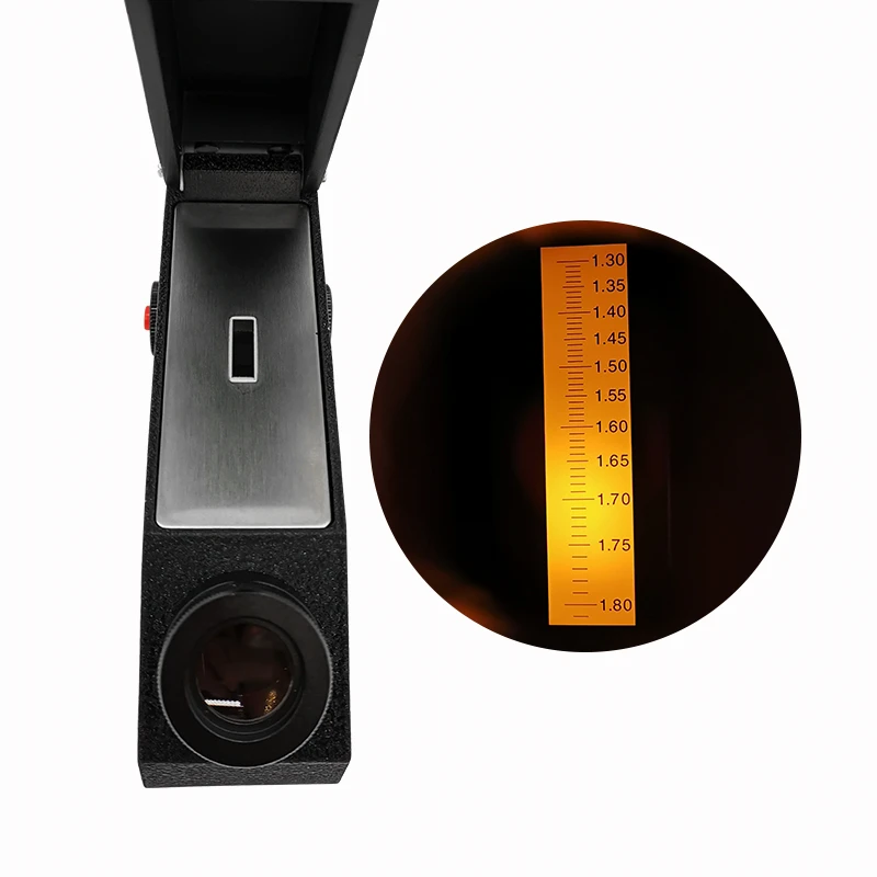 Gem Refractometer Gem Instrument Gem Tool  Professional Gemstone ldentification Built-in LED Light Diamond Detector Testing Tool