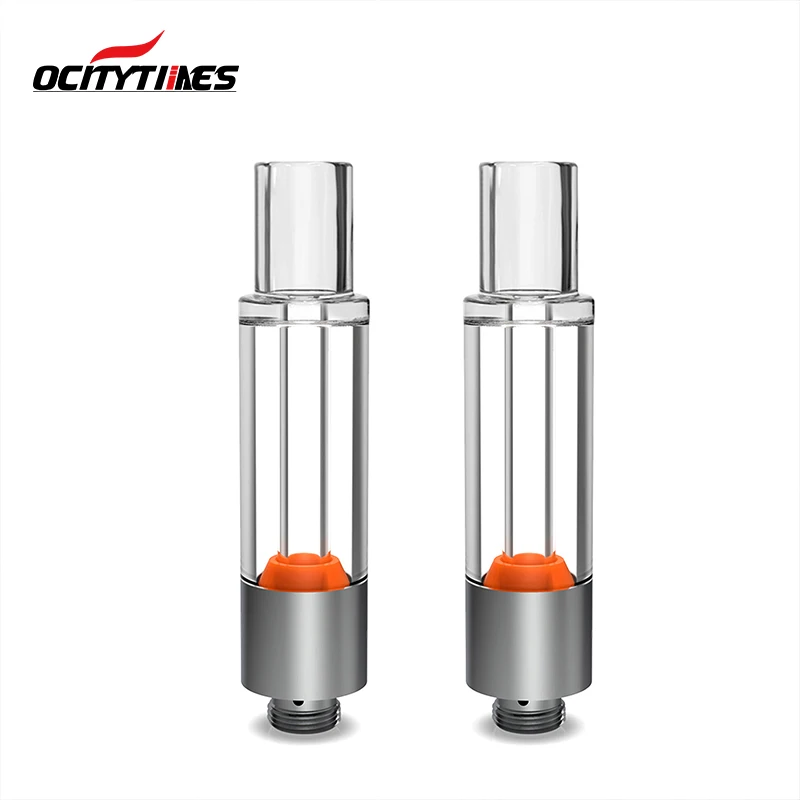 2022 no leak no oil out vaporizer 510 ego oil cartridge 1.0ML full glass ceramic atomizer