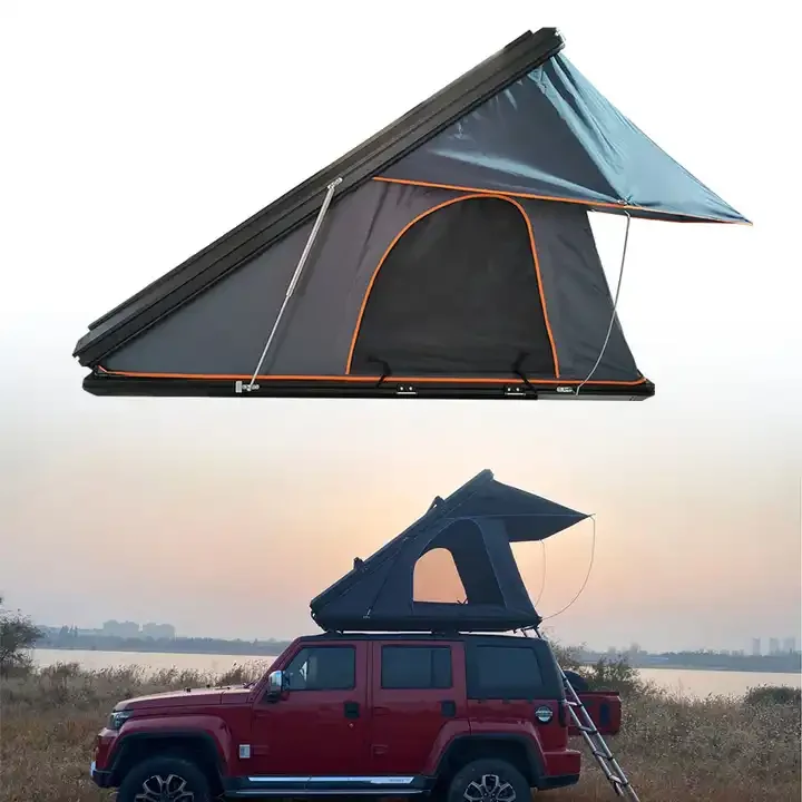 Resistant Waterproof 4 Person Roof Top Tent Car Rooftop Tent ABS Clamshell Hard Shell Top Roof Tent For 4x4 Camping