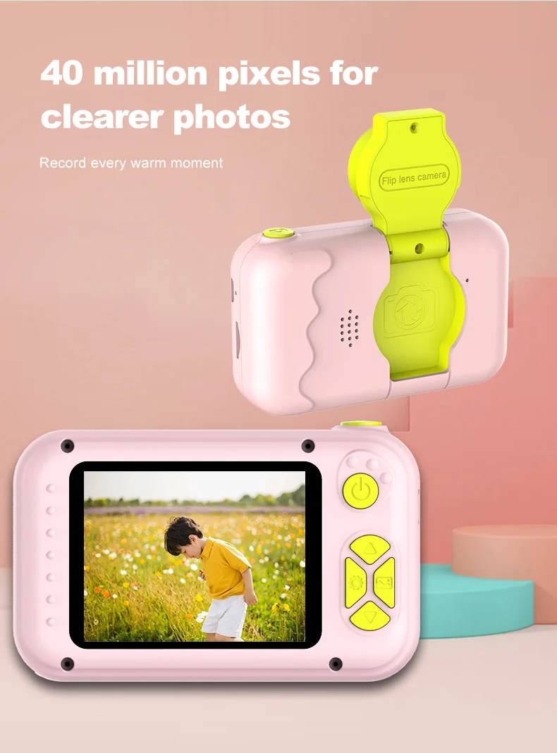 2023 New Design 2.4 inch 4K Kids Digital Mini Camera Toy Children Video Camera Full HD 1080p