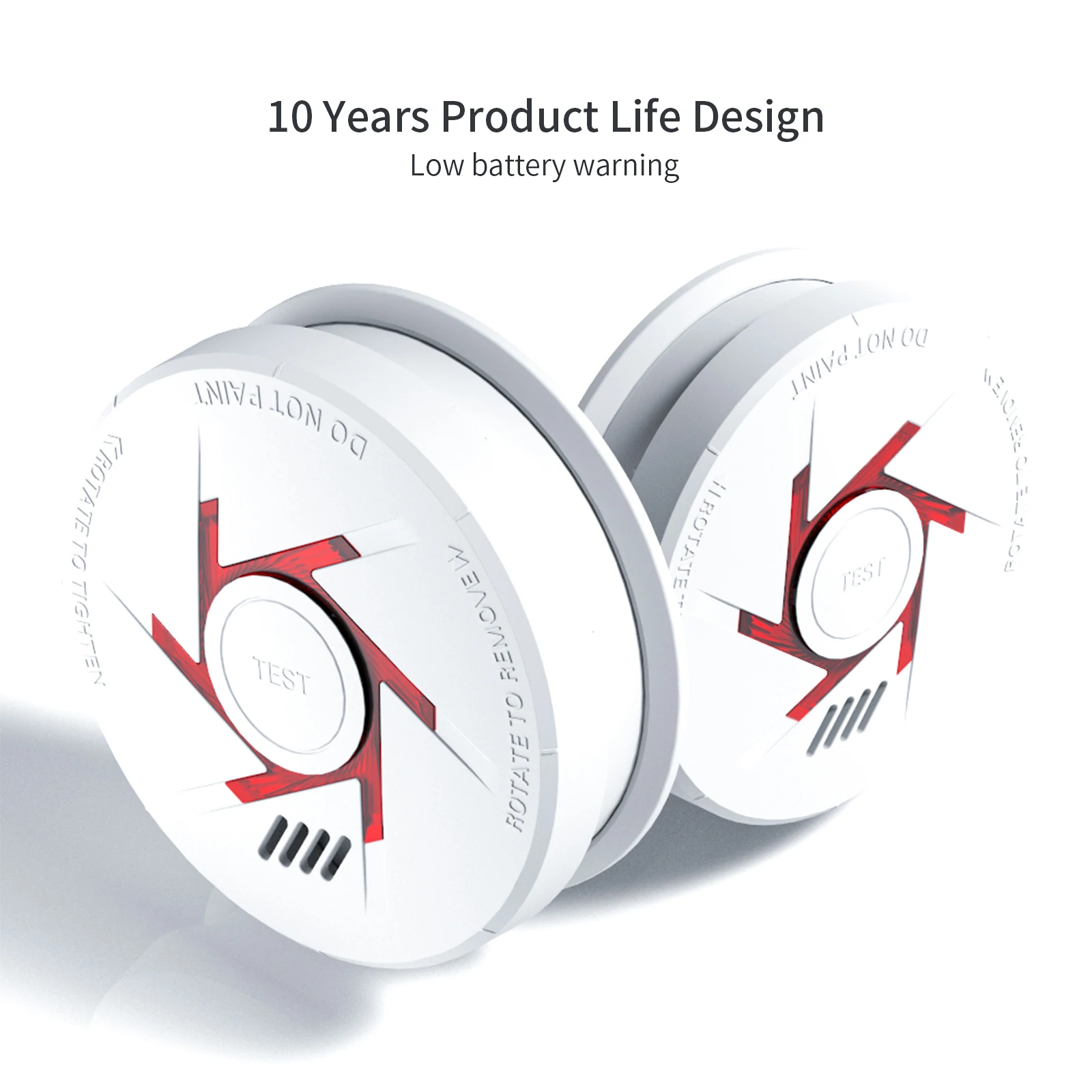 New Smoke Only En14604 Approved Photo Electronic Standalone 1year Smoke Detector 9v 1year Independent Smoke Fire Sensor Detector