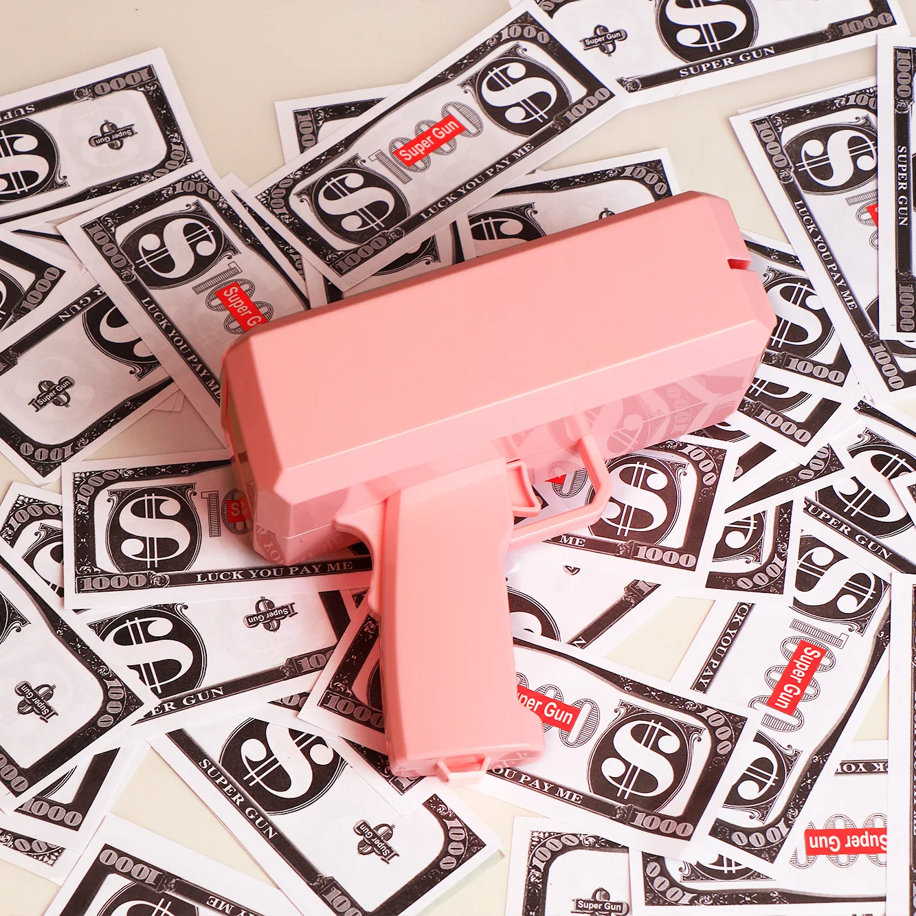 Plastic Customization Logo Cool Money Rain Cash Shooter Party Super Money Gun