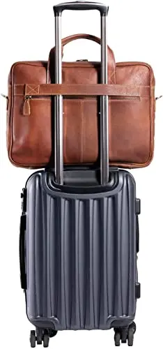 2023 New Trend Italian Style Best Office School College Satchel Bag 16 Inch Leather briefcases Laptop Messenger Bags