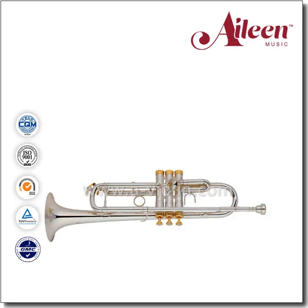 
Professional Silver bb key Trumpet With Premium Case (TP8398S) 