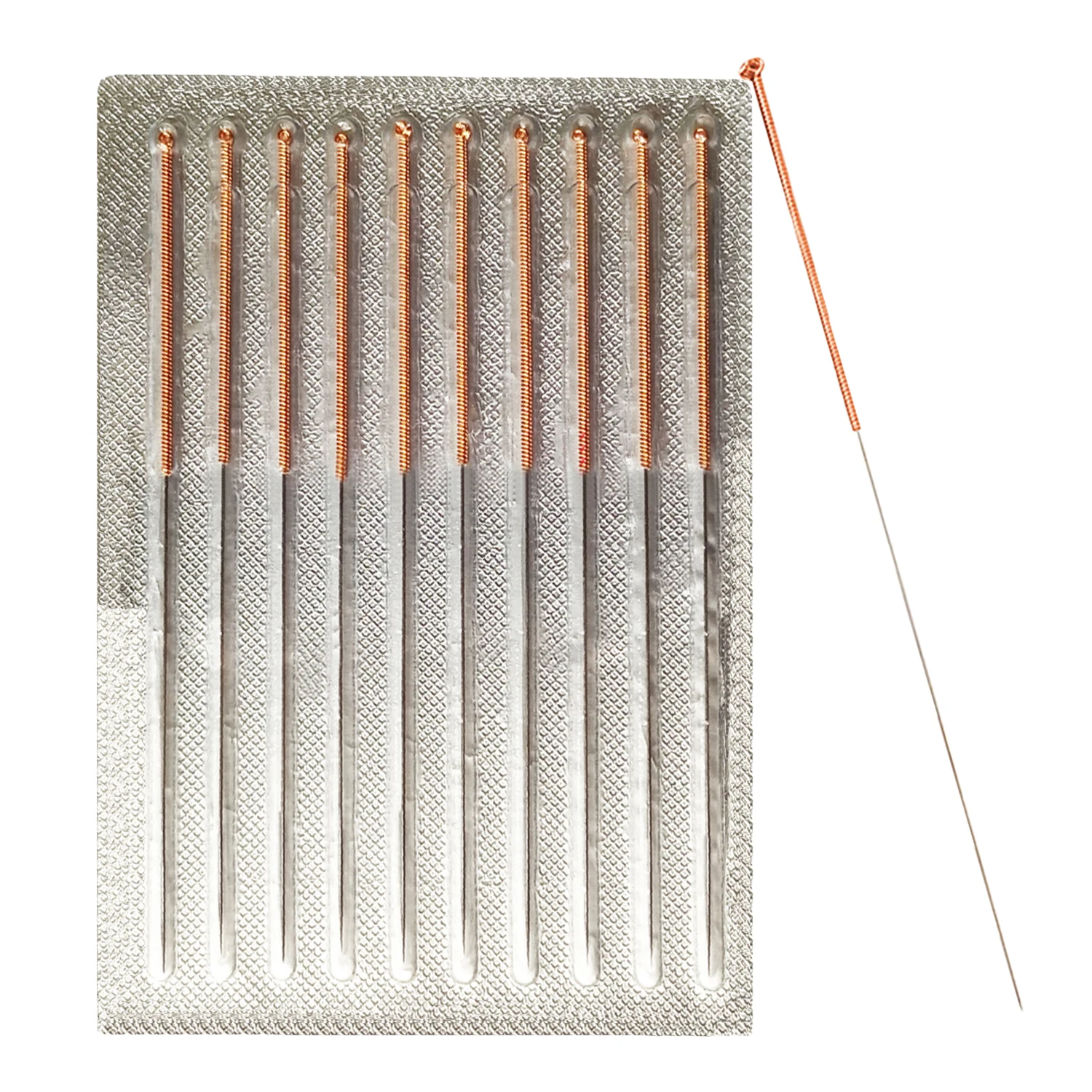 QUAN HE Brand Copper Handle 100PCS  Acupuncture Needles for Single Use