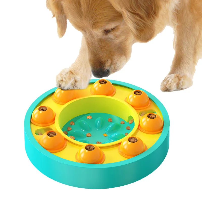 New Model Pet Puzzle Interactive Dog Toys Training Treasure Hunt Slow Food Plate Pet Supplies