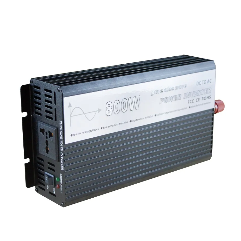 500W 1000W 2000W 2500W 3000W dc 12V 24V to ac 110v 120v 220v 230 Volt pure sine wave power inverter with solar controller