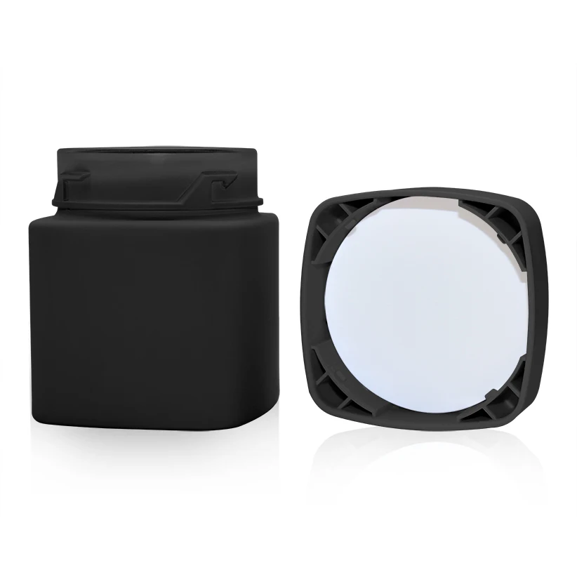 American popular  2oz 4oz 6oz 8oz black dome 2 oz child resistant lid glass jar for herb flower