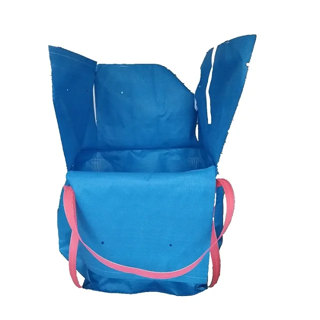 construction bag 2 ton full belted  blue color top skirt bottom flat two loops transportation packing