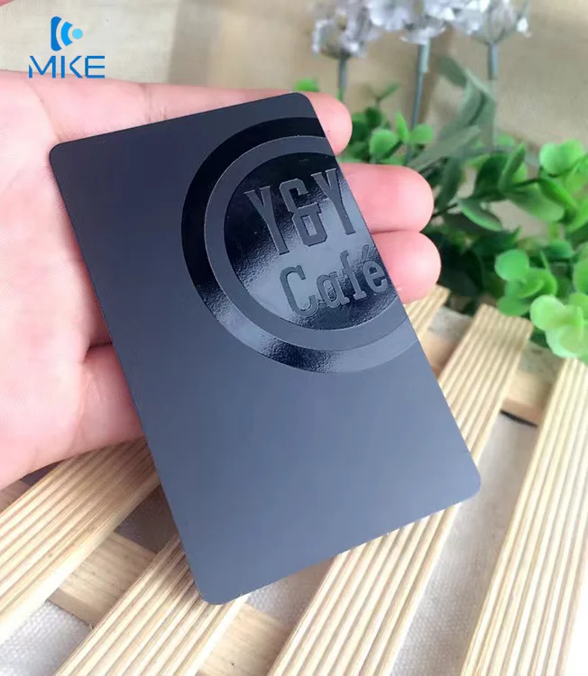 Signature strip frosted black printing plastic pvc cards