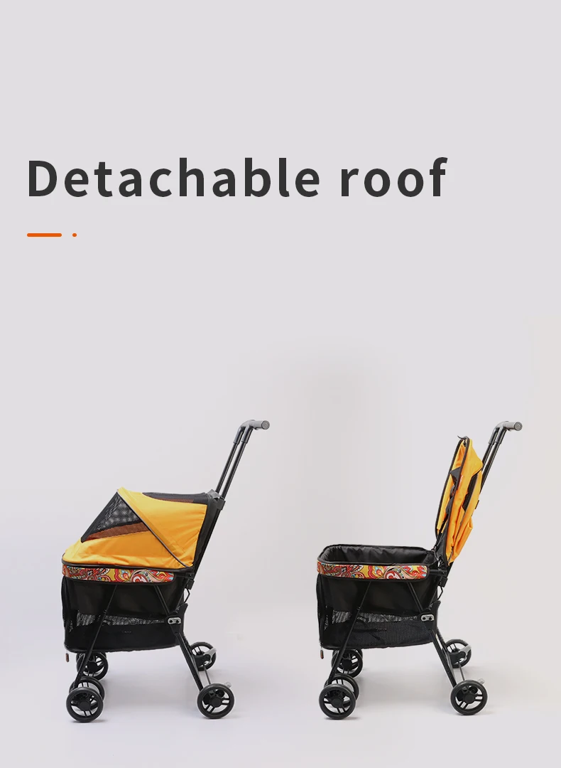 a large pet stroller with a handle