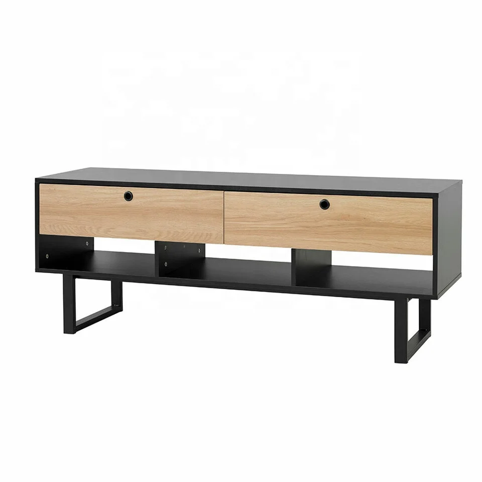 Ready To Assemble Freestanding Style Metal Legs Living Room And Hallway Furniture TV Cabinet