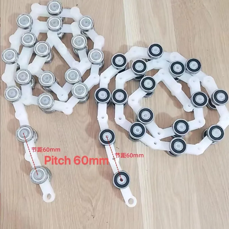 17 double wishbone rotary chains on escalators/Xunda pulley group pitch 60mm