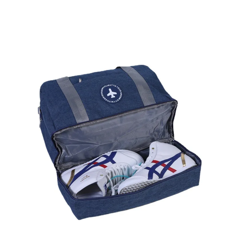 Unisex New Outdoor foldable Large  capacity Sports Tote Bag with Shoes Compartment Waterproof Duffel Gym Travel Bag for Men
