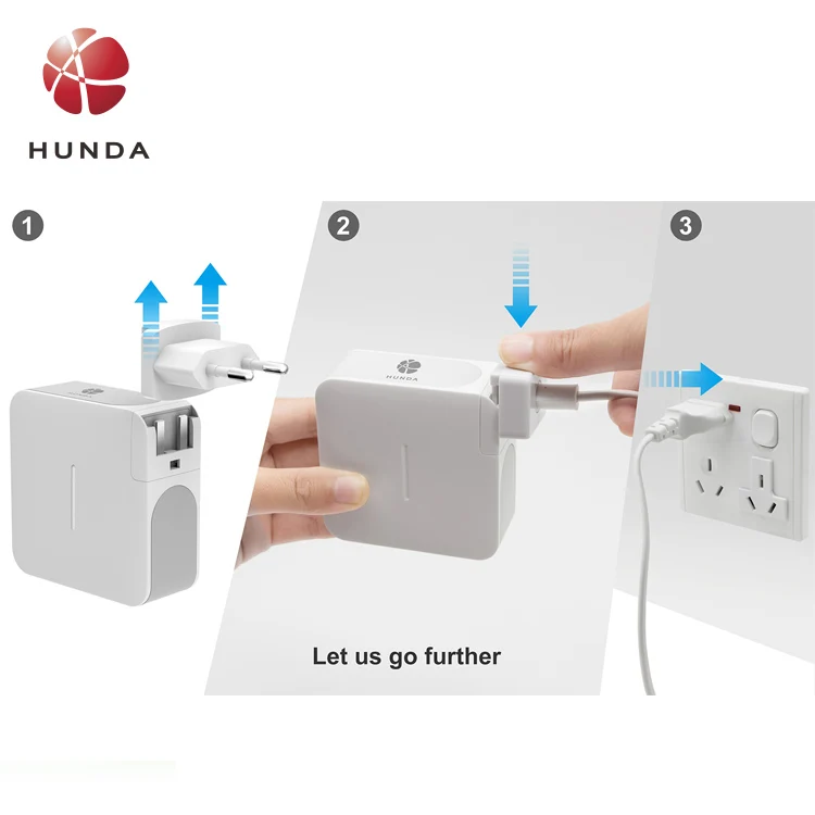 Type C Power adapter single port universal fast charger 61W wall charger usb C for laptop/Iphone with CE/FCC/PSE certificate