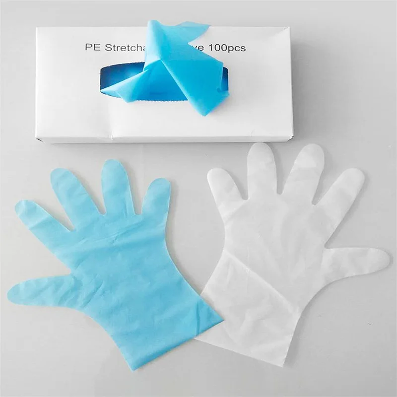 Disposable-gloves CPE Blue Portable Household Cleaning Kitchen Waterproof For Housework Clean