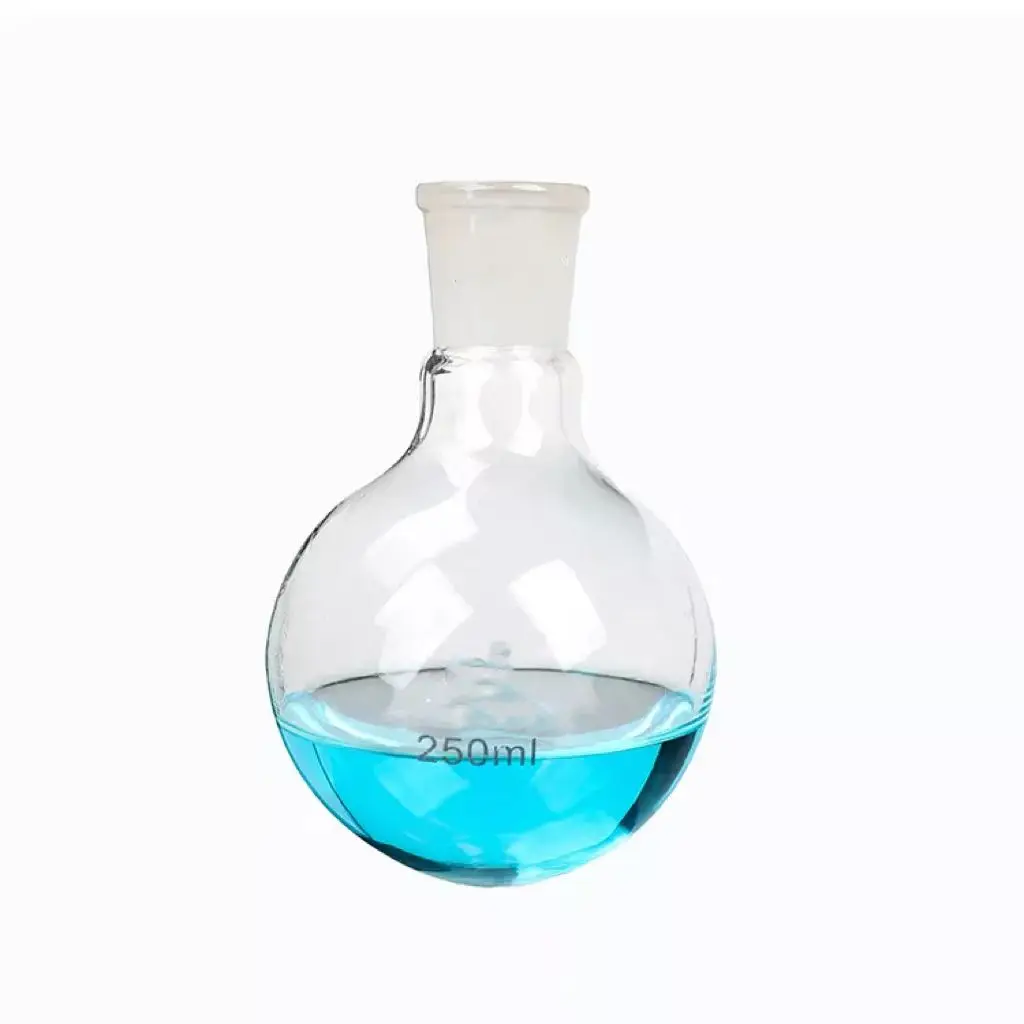 factory direct price 250ml round flat-bottomed boiling conical glass flask