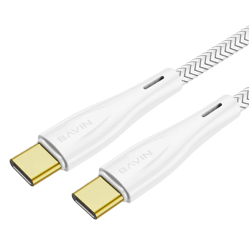 Бавин CB228 белый 60 Вт 6A супер быстрый usb кабель для передачи данных кабель для передачи информации, кабель для быстрой зарядки usb type-c-type-c кабель