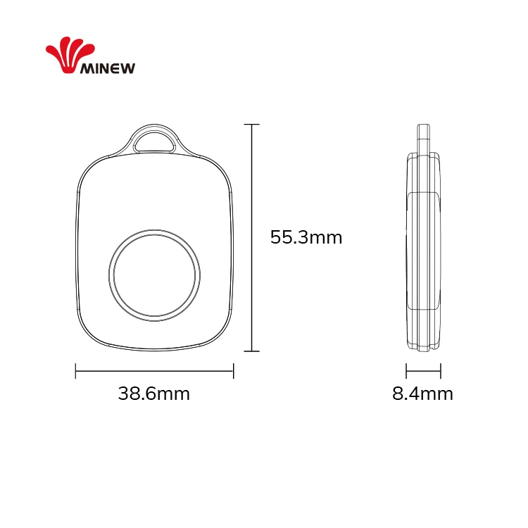 IoT Wireless Item Locator People Tracking Device Rtls Location Tracking Ibeacon AoA Ble Bluetooth 5.1 Beacon For Smart Factory