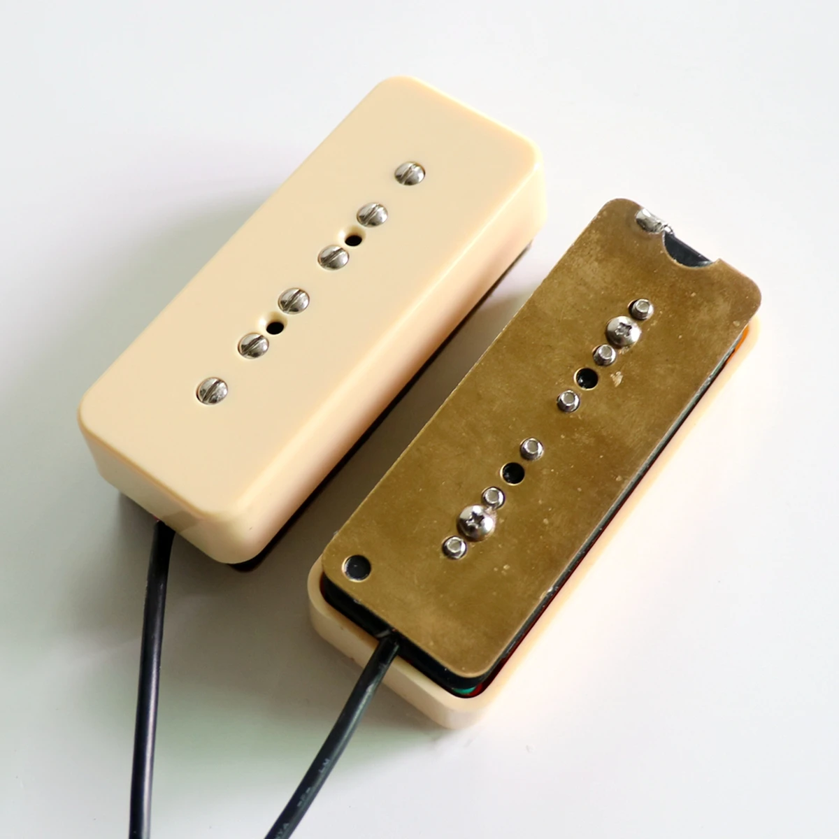 Donlis Mixed Alnico and Ceramic Magnet Staked P90 Guitar Pickup High Output Double Coils for DIY Custom Electric Guitars