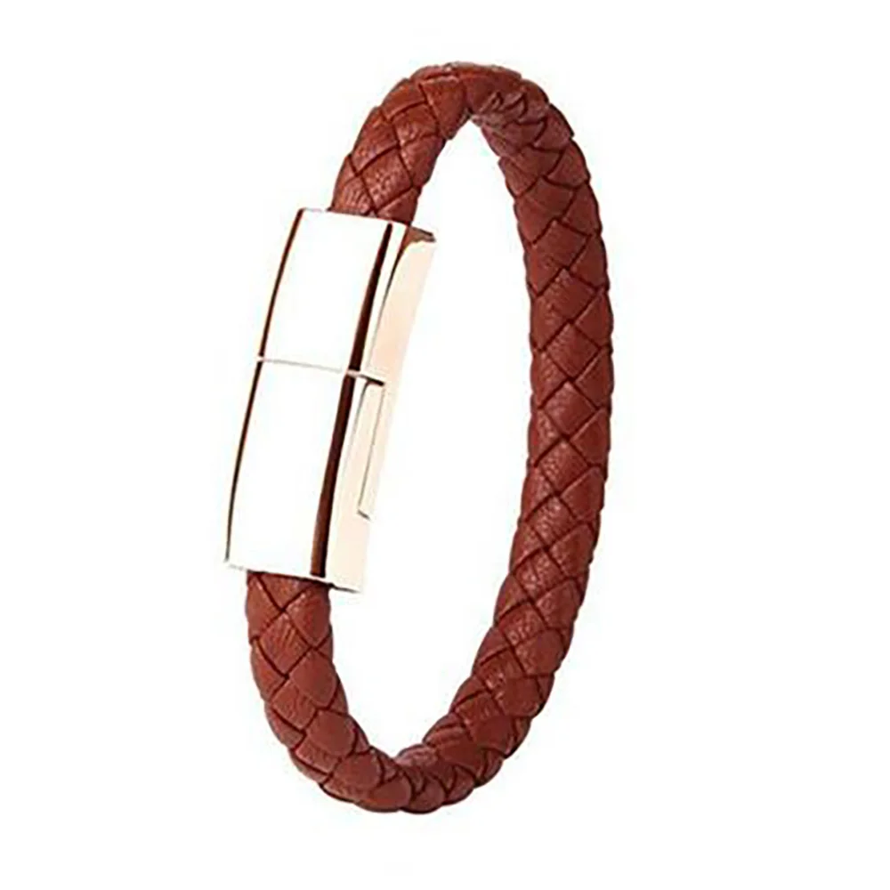 Leather Hot Sale Usb-c Bracelet Usb Cable For Mobile Phone Charging Data Line for type c for iphone