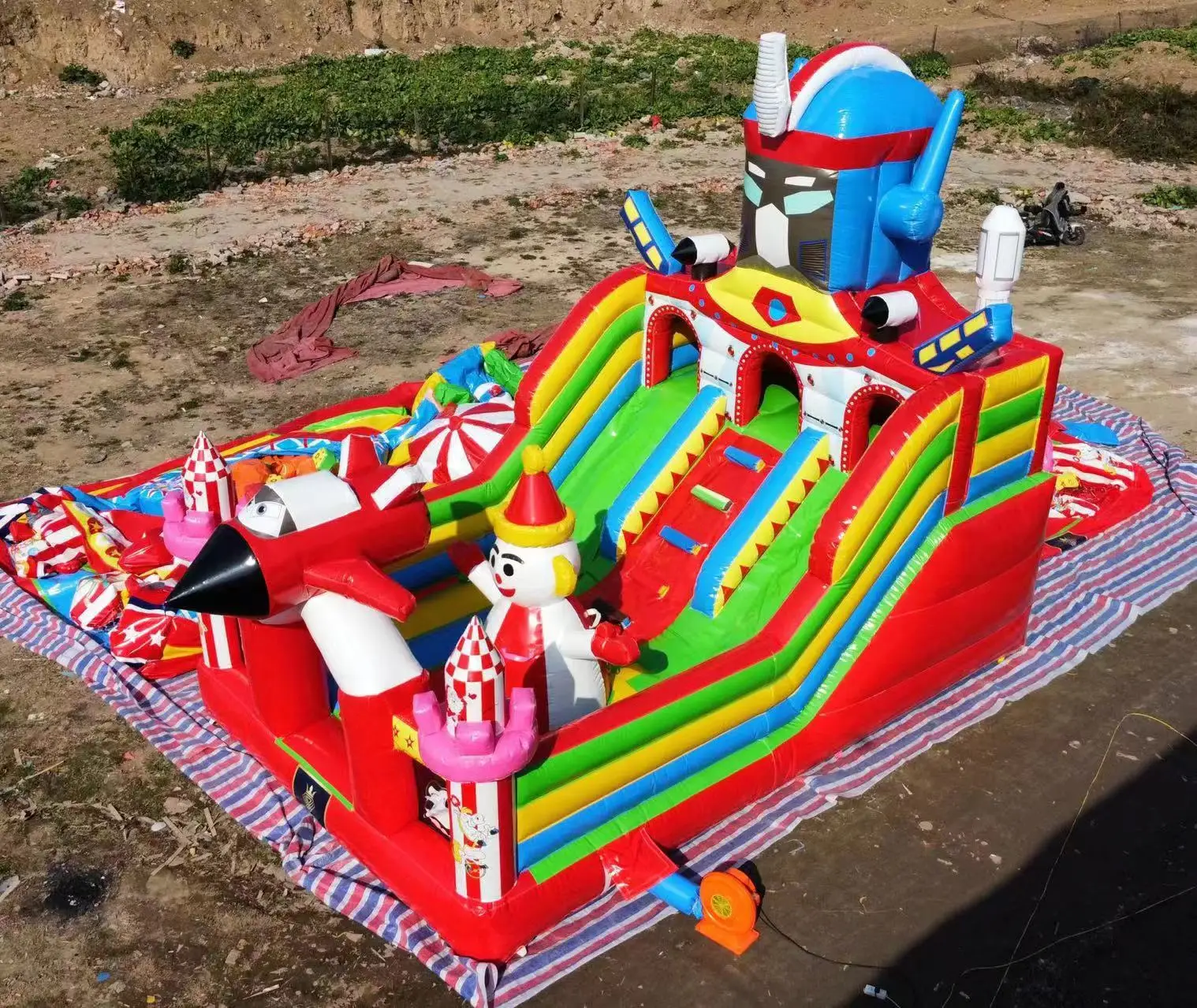 Jumping Castle for Kids Play House Commerical Castle Playground Inflatable Blow UP Bounce House with Custom Banner