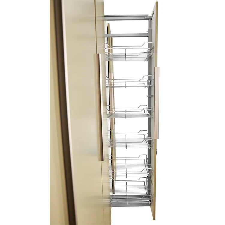 Custom Soft close Kitchen Cabinet Cupboard Hardware Slide Pull Out Basket Storage Shelf Racks Pantry Unit Organizer