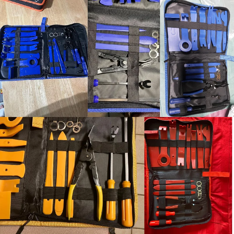 Promotional Car Door Fastener Panel Disassembly Repair Set Automotive Plastic Upholstery Pliers Trim Removal Tool Set With Bag