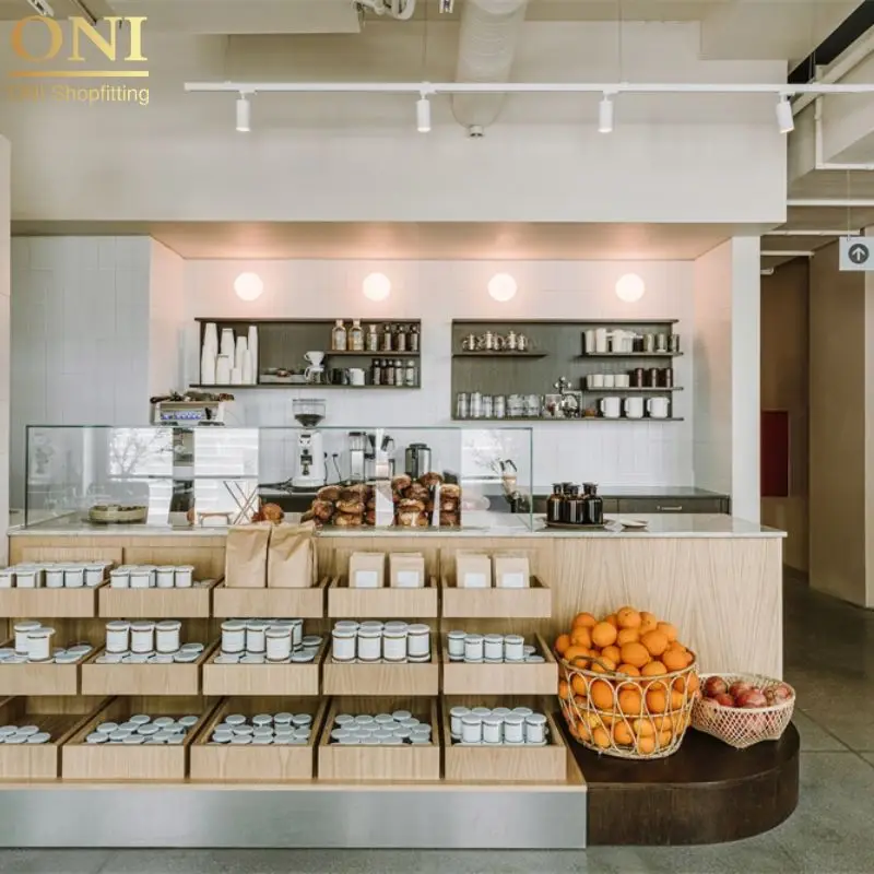 Современная витрина для кафе