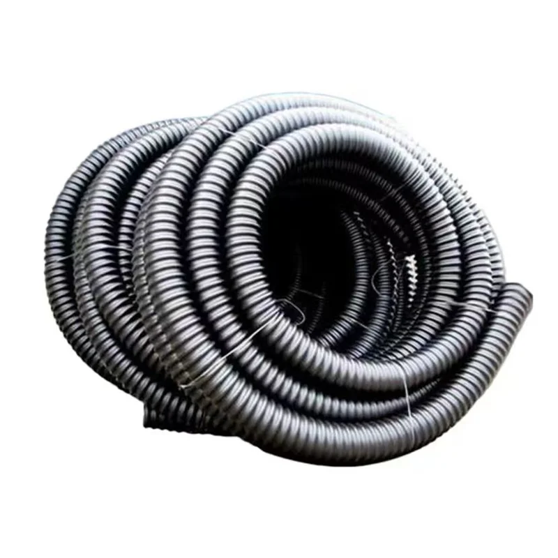 50 мм черная гибкость HDPE гофрированная труба PE спиральная одностенная для защиты проводов и кабелей